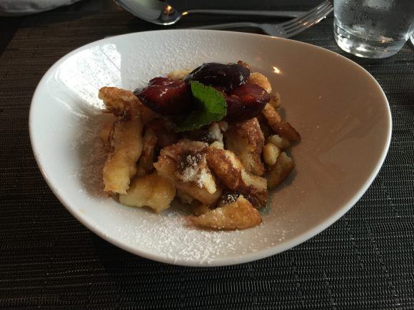 Austrian pancakes with plums on Avalon cruise Photo: Heatheronhertravels.com