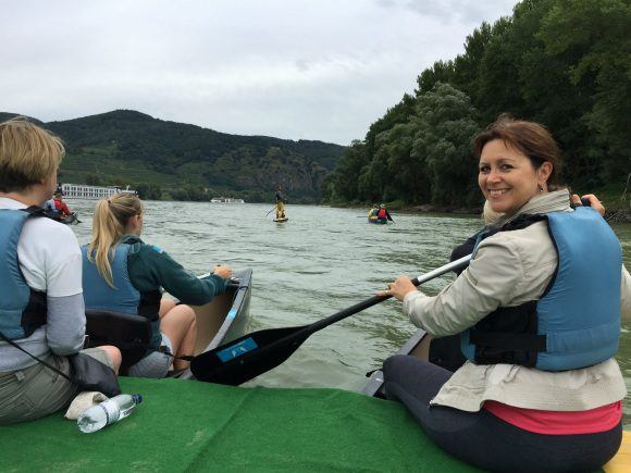 Canoeing on the Danube with Avalon Waterways Photo: Heatheronhertravels.com