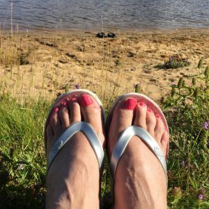 Flip flops for camping in Canada