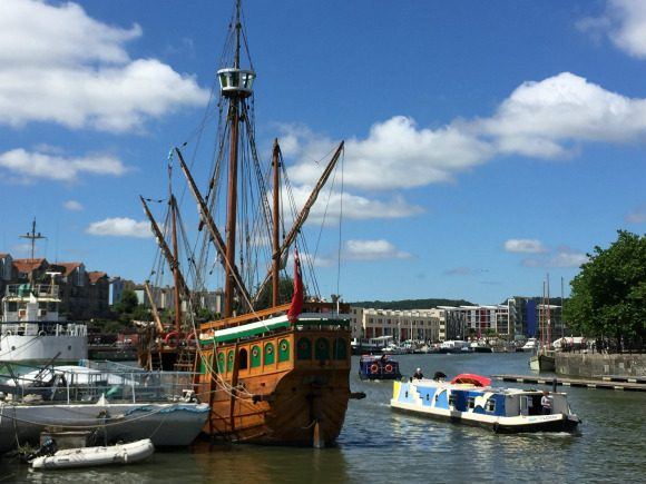 The Matthew in Bristol's harbourside