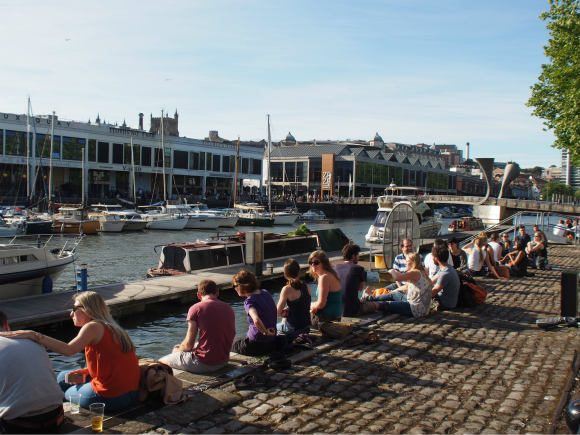 Sitting on Bristol's quay