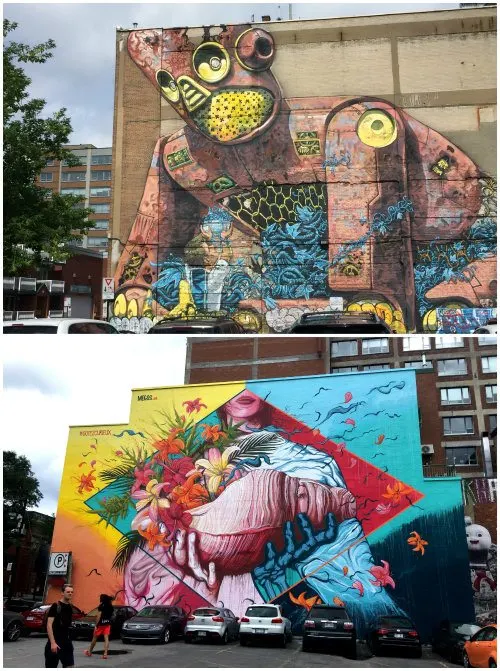 Street art in Montreal, Canada Photo: Heatheronhertravels.com
