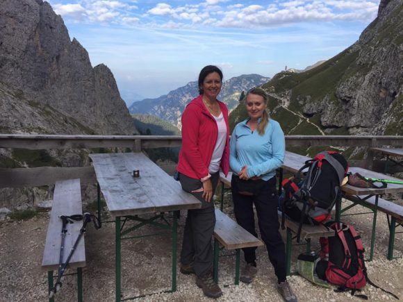 Heather and Julia at Kolnerhutte