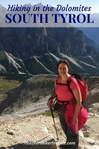 Read about hiking over the pass in the Dolomites - South Tyrol