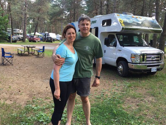 Arriving at Algonquin Provincial Park