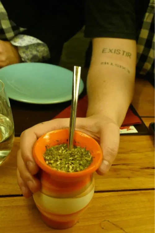 Food in Argentina - Mate gourd and bombilla Photo: Heatheronhertravels.com
