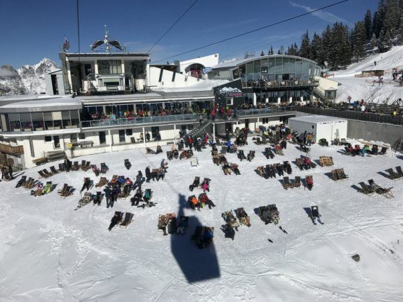 View from the cable car to Harmelekopf