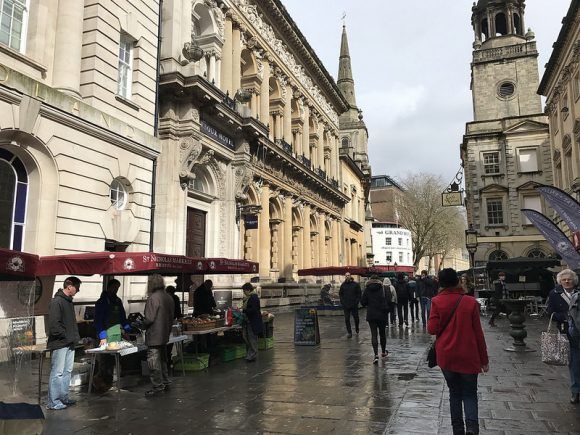 Corn Street in Bristol photo: Heatheronhertravels.com