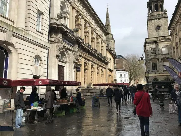 Corn Street in Bristol photo: Heatheronhertravels.com