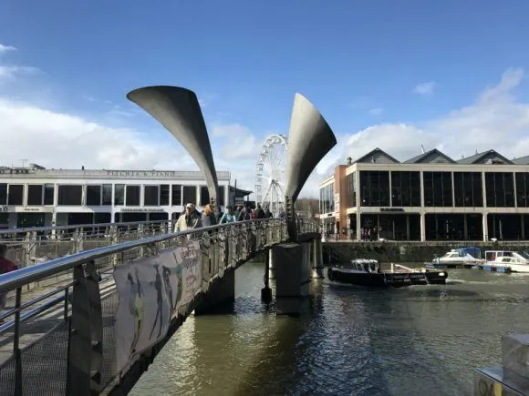 Fun things to do in Bristol - Peros bridge in Bristol photo: Heatheronhertravels.com