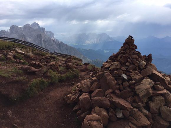 Cairn in the Dolomites