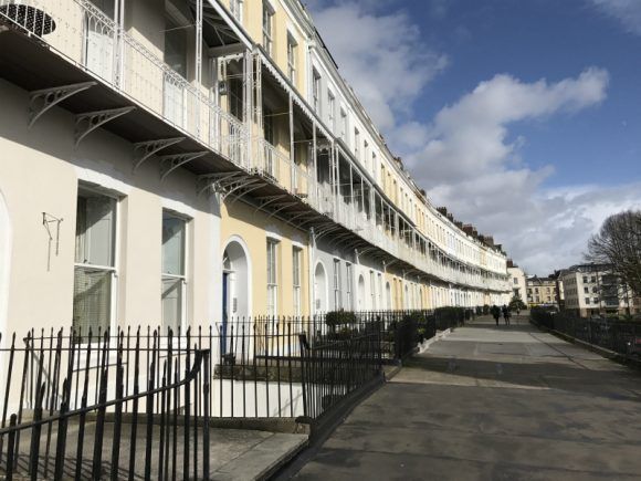 Royal York Crescent in Bristol photo: Heatheronhertravels.com