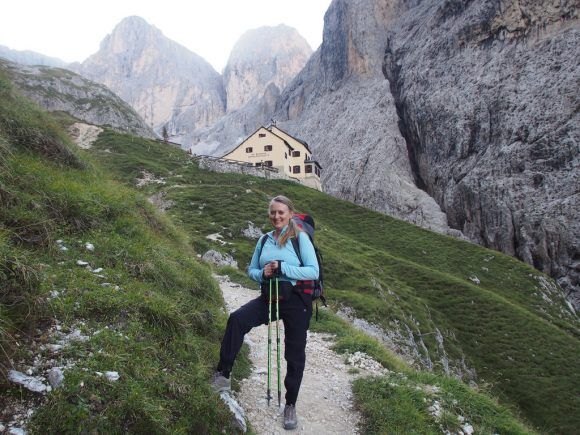 Hiking from Rifugio Bergamo in South Tyrol