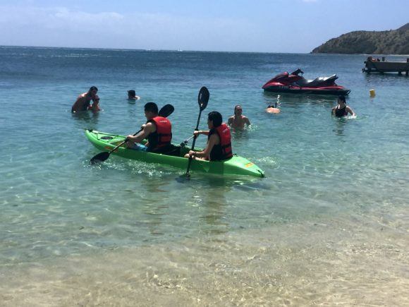 Watersports on Cockleshell beach St Kitts Photo: Heatheronhertravels.com