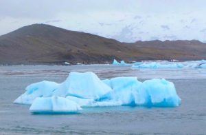 Icebergs in Jokulsarlon Glacier lagoon