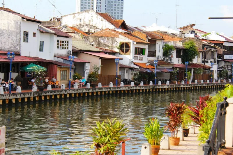 River through Malacca Malaysia - one of the attractions in Malacca