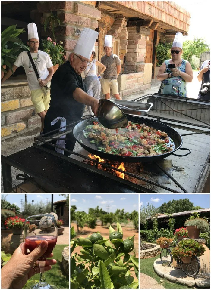 Making Paella at Mas Doblons