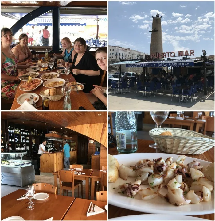 Seafood lunch in Peniscola - Castellón, Spain Photo: Heatheronhertravels.com