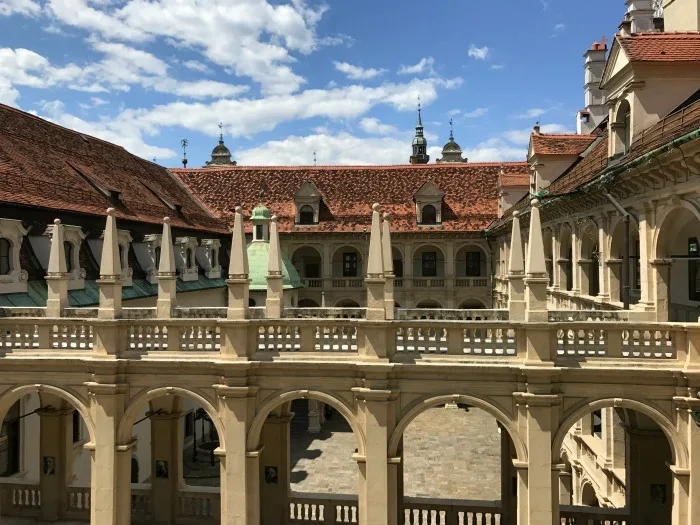 Courtyard in Graz Austria - things to do in Graz Photo: Heatheronhertravels.com