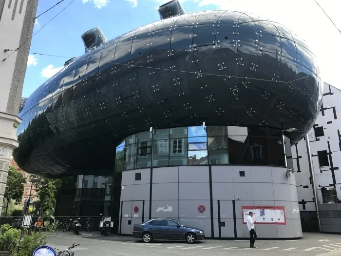 Museums in Graz: Kunsthaus in Graz Austria Photo: Heatheronhertravels.com