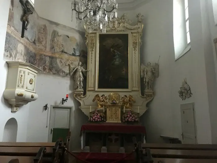 The chapel of Schloss Ort - Traunsee, Austria Photo: Heatheronhertravels.com