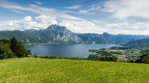 View of Traunsee in Austria