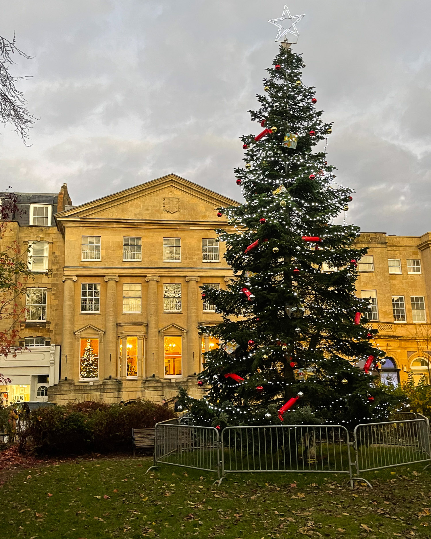 Christmas Tree in Clifton Village Bristol Photo Heatheronhertravels.com