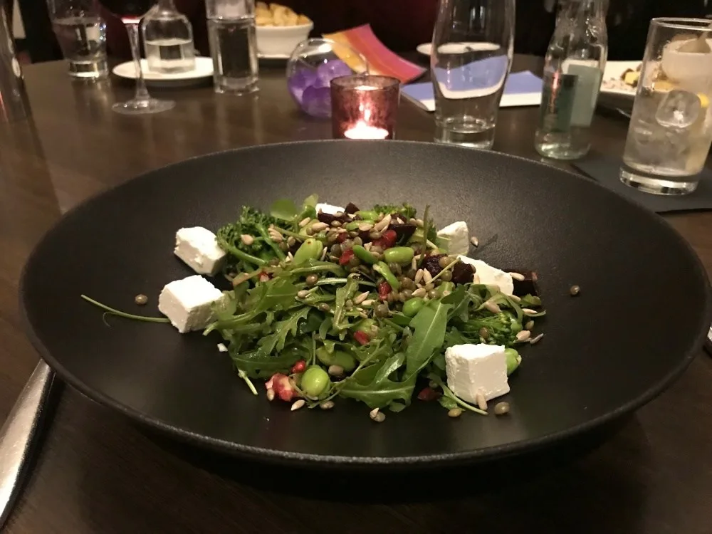 Beetroot and feta salad in the Croke Park Hotel in Dublin