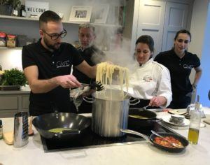 Cooking pasta Tuscany workshop Booksforyou