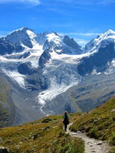 The breathtaking view of the Tschierva Glacier. Photo © 2018 • The Artful Passport