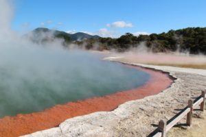Hot springs in Rotorua New Zealand