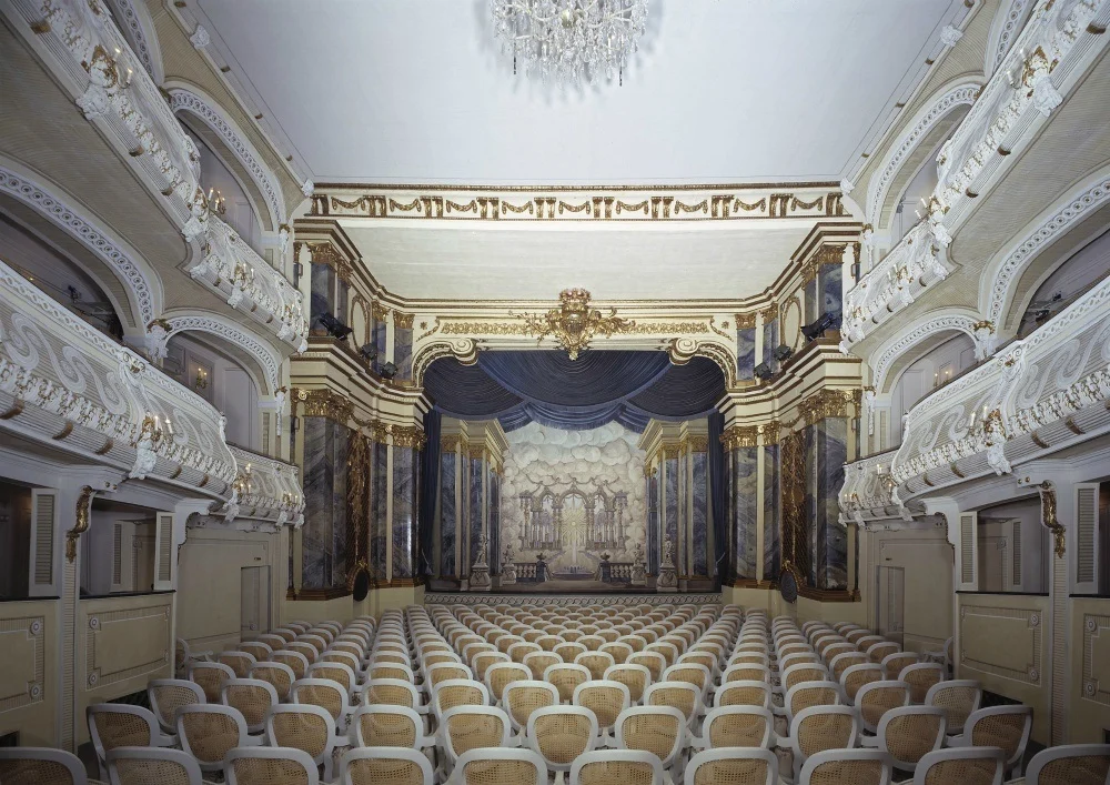 Theatre at Schwetzingen Palace and Gardens in South West Germany Photo: Arnim Weischer