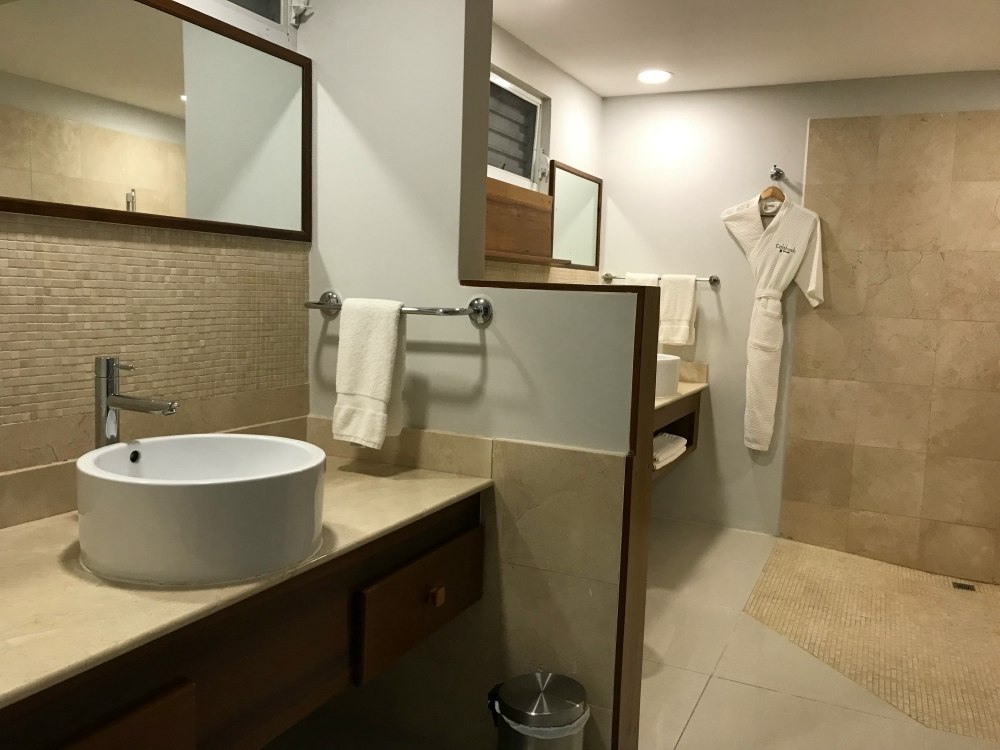 Bathroom at Calabash luxury 5 star hotel Grenada