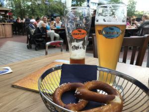 Beer and pretzels in Munich