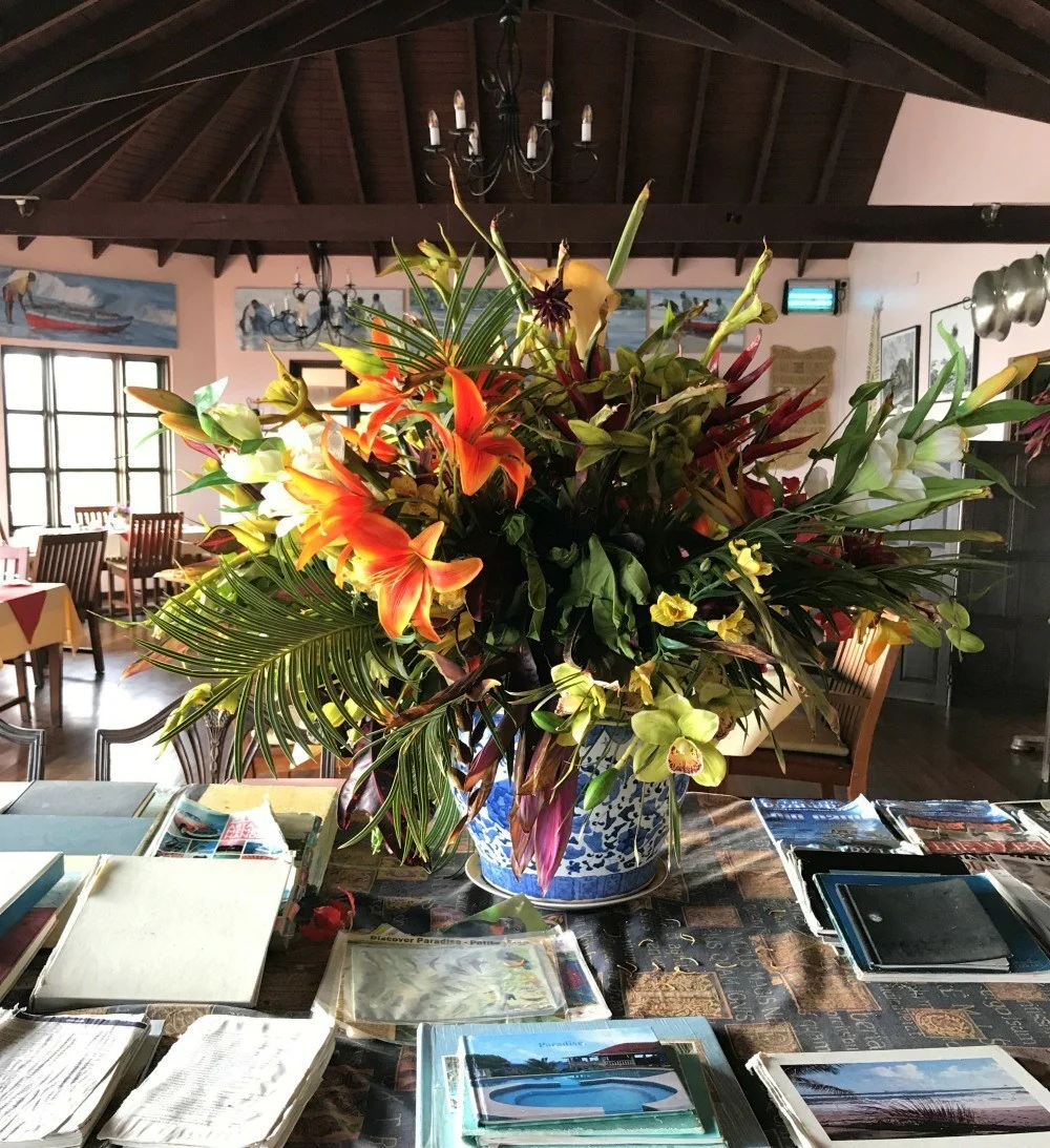 Dining room at Petite Anse in Grenada Photo Heatheronhertravels.com