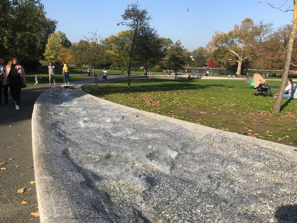 Diana Memorial Fountain in Hyde Park, London Heatheronhertravels.com