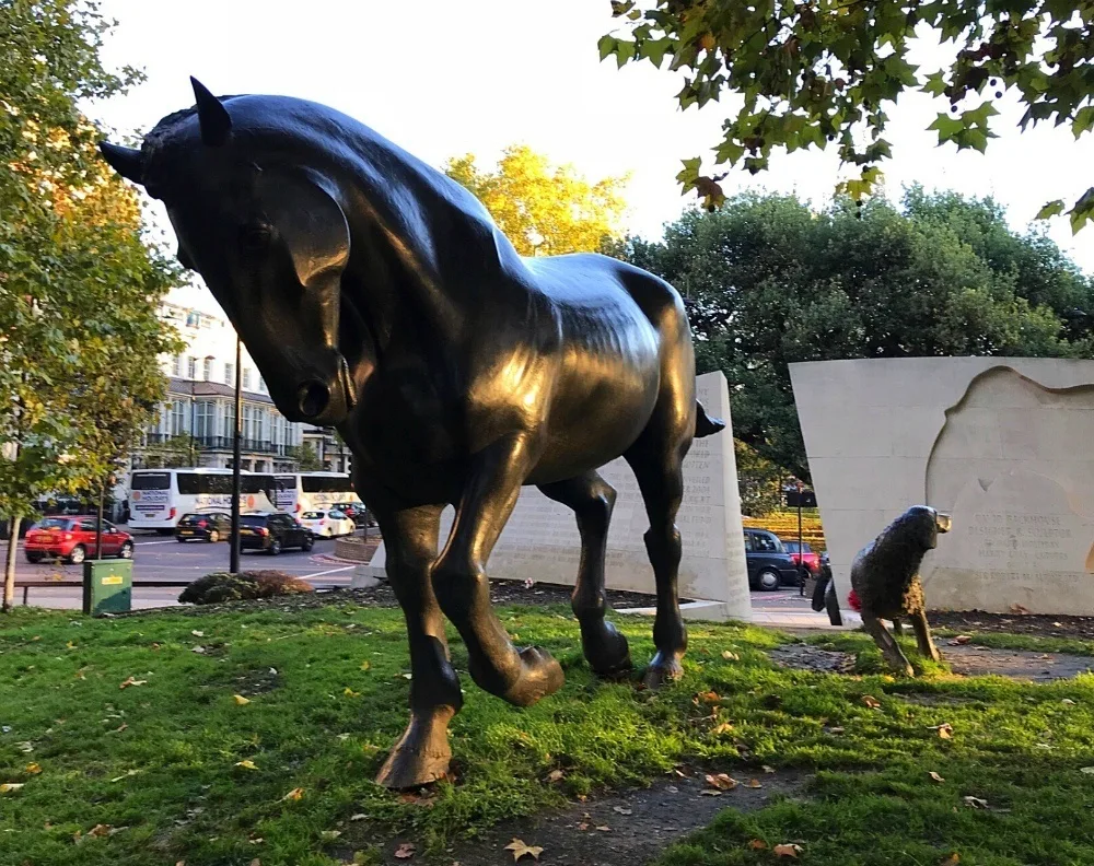 Animals in War Memorial Hyde Park Photo Heatheronhertravels.com.jpg