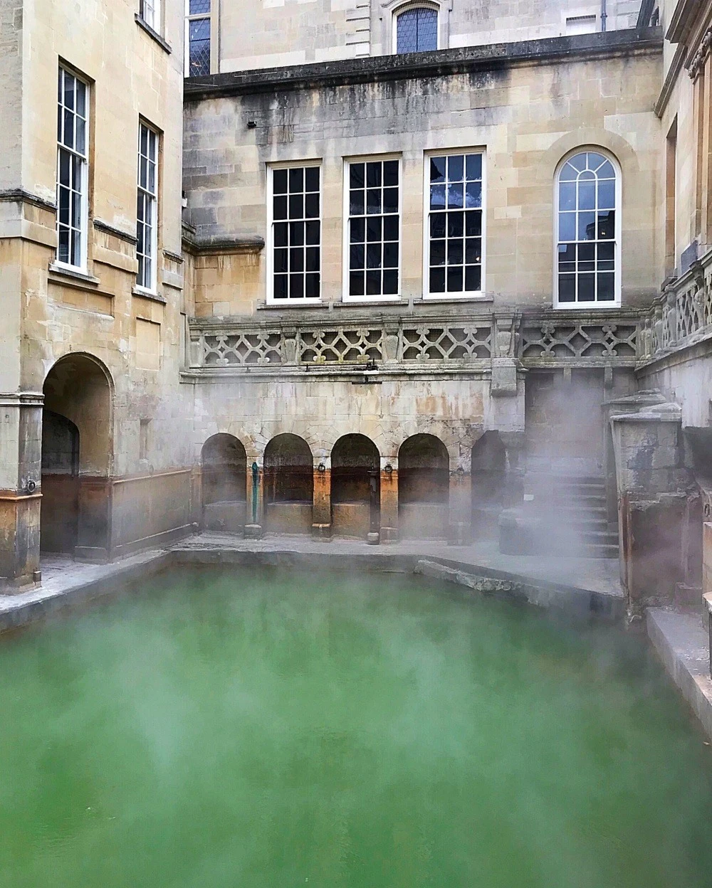 Roman Baths Christmas market in Bath Photo Heatheronhertravels.com