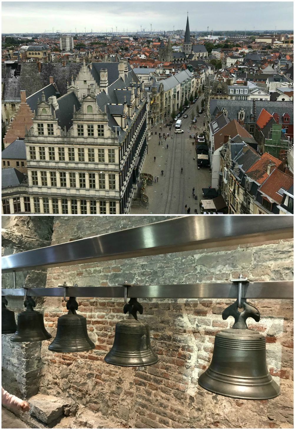 View from the bell tower in Ghent 