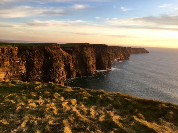 Cliffs of Moher at Sunset Wild Atlantic Way Ireland Photo Joe Saw
