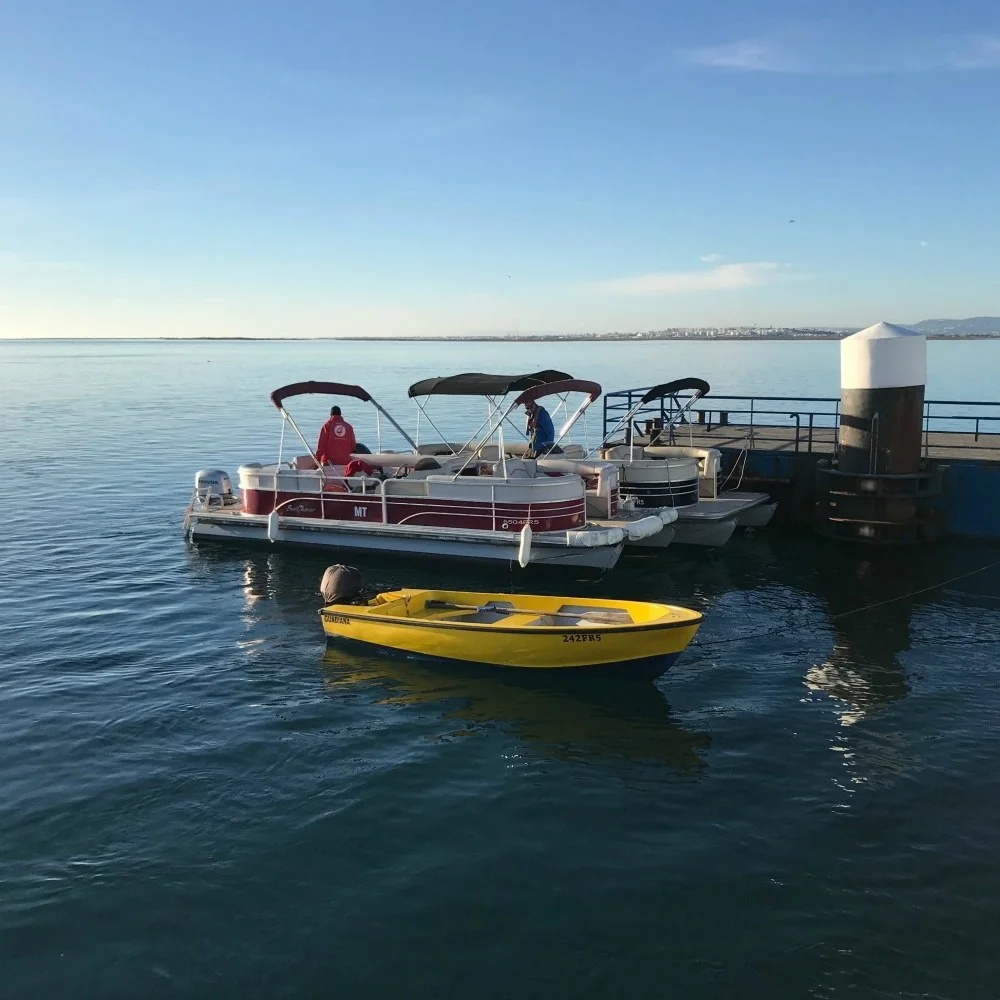 Return from Ilha do Farol in Ria Formosa lagoon, Algarve