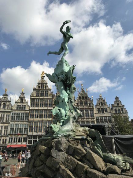 Places to visit in Antwerp - Brabo Fountain in Antwerp Photo Heatheronhertravels