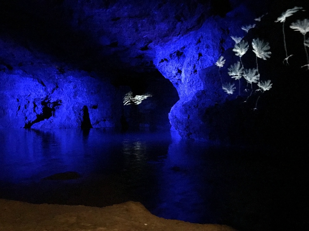 Clearwell caves pool in the Forest of Dean