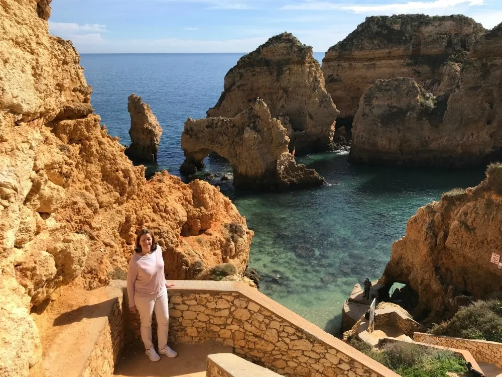 Ponta da Piedade stone staircase Algarve