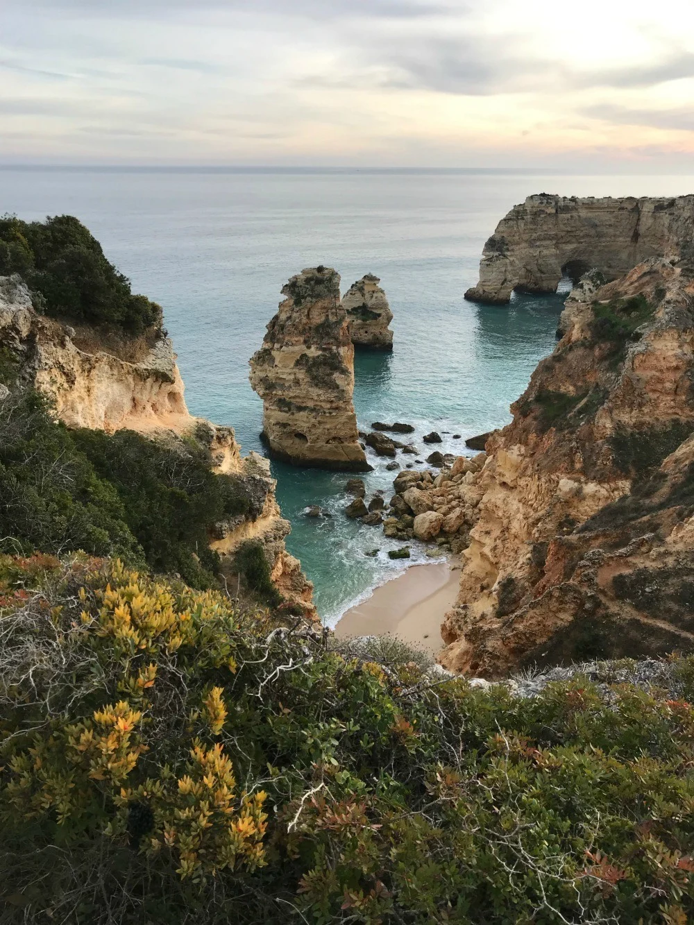 Sunset at Praia Marinha Algarve