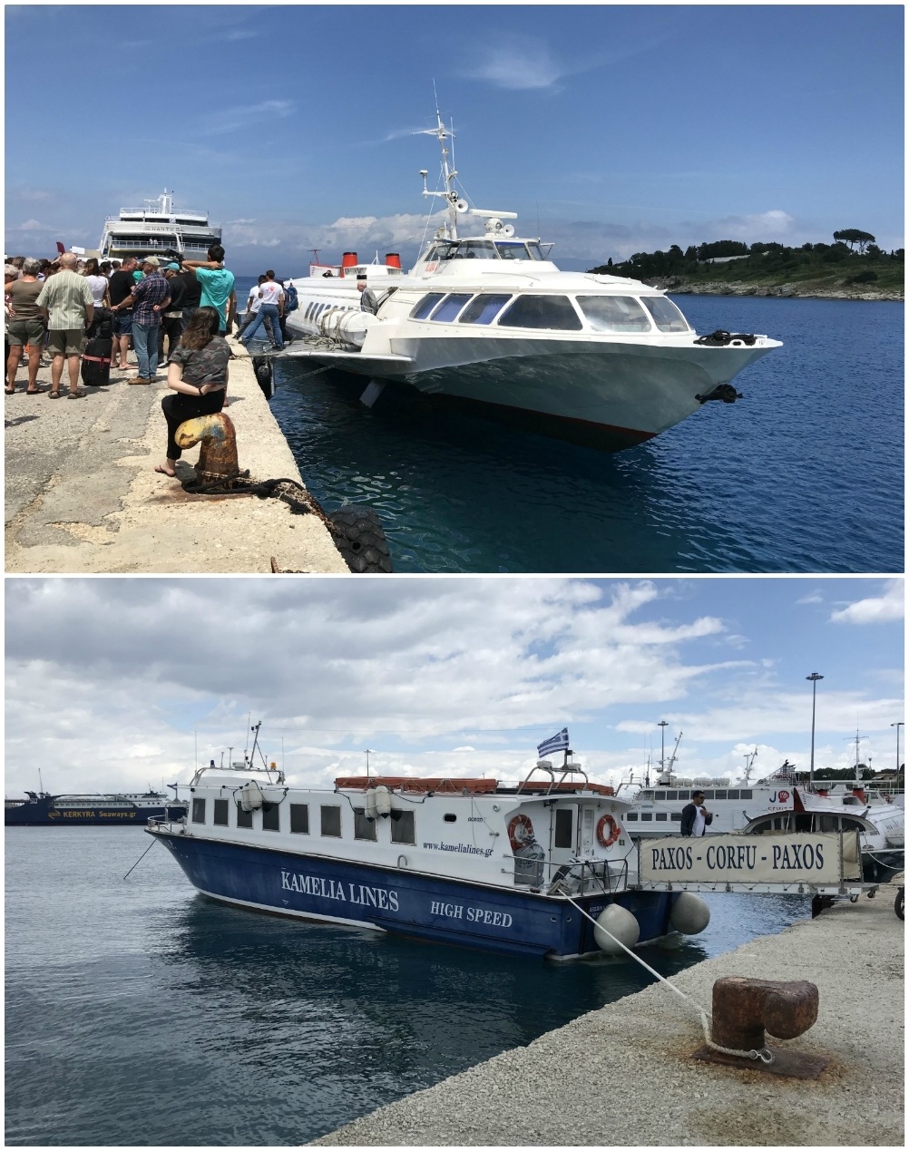 Ferries from Corfu to Paxos Photo Heatheronhertravels