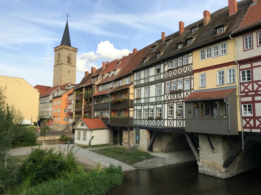 Krämerbrücke in Erfurt Thuringia, Germany Photo Heatheronhertravels.com