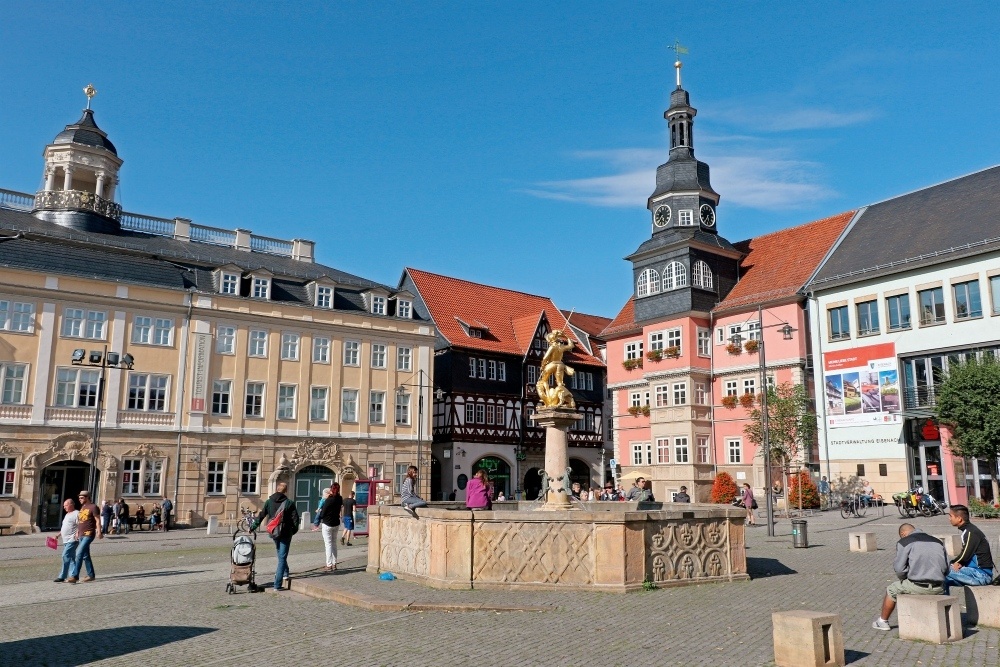 Eisenach Market Square in Thuringia, Germany Photo: Christiane Würtenberger