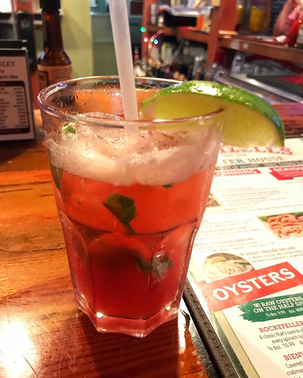 Ice tea at Wintzell's Oyster Bar in Mobile Alabama Photo Heatheronhertravels