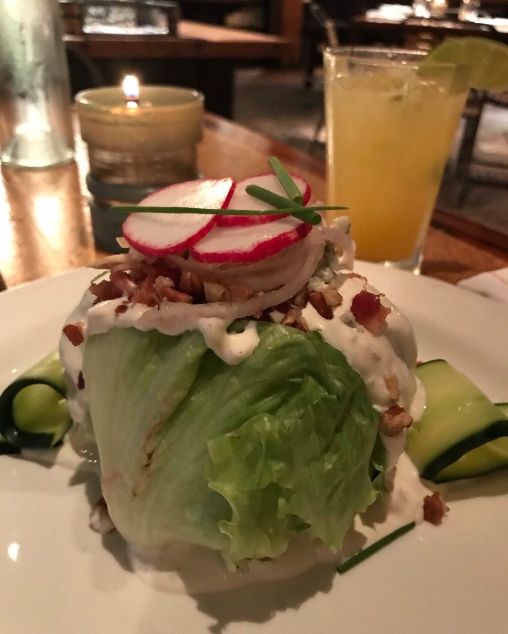 Steakhouse wedge salad at Central in Alabama Photo Heatheronhertravels